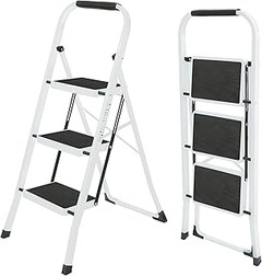 ¿Escalera de 3 peldaños metálica o de madera? Compara y elige