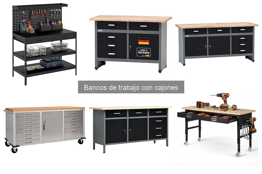 Accesorios imprescindibles para bancos de trabajo con cajones