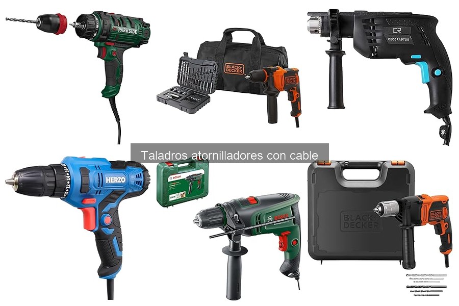Accesorios imprescindibles para taladros atornilladores con cable