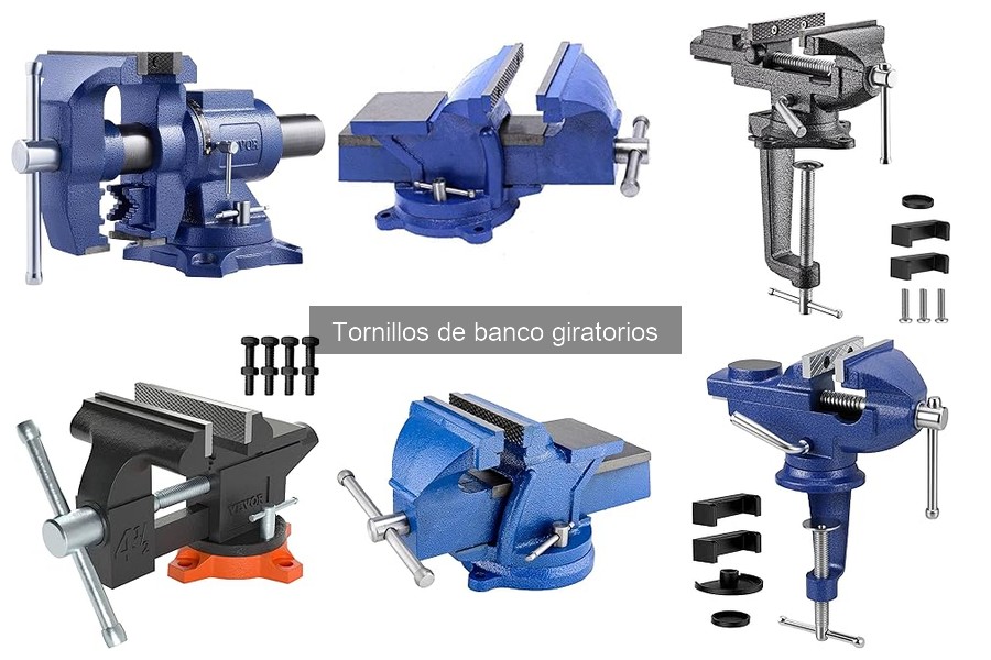 Accesorios recomendados para tornillos de banco giratorios