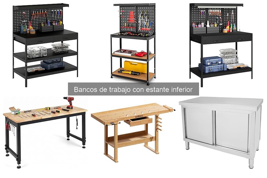 Alternativas a los bancos de trabajo con estante inferior