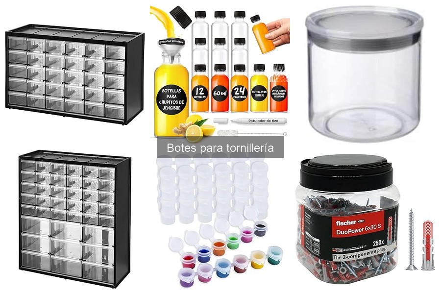 Botes para tornillería: Guía para bricolaje y almacenamiento