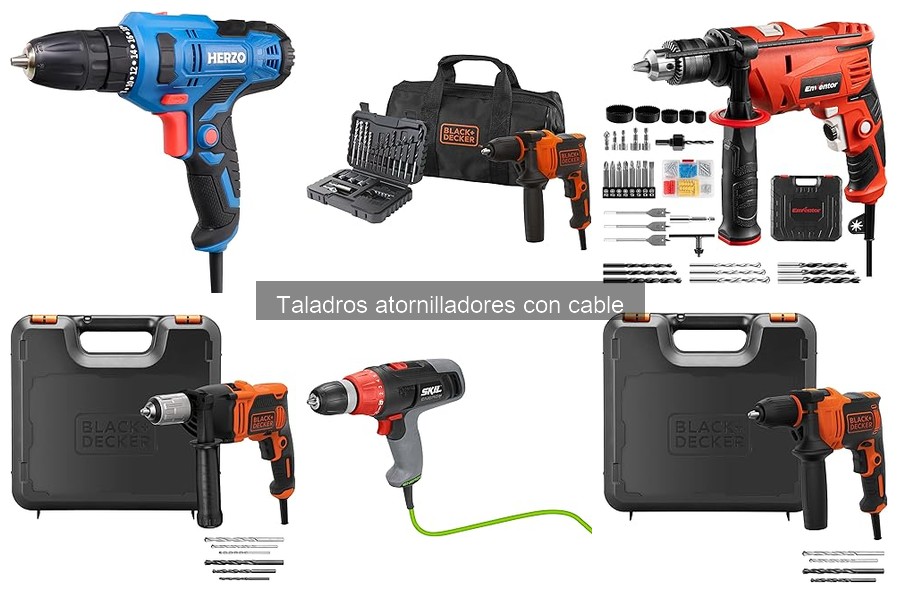 Cómo usar un taladro atornillador con cable de forma efectiva