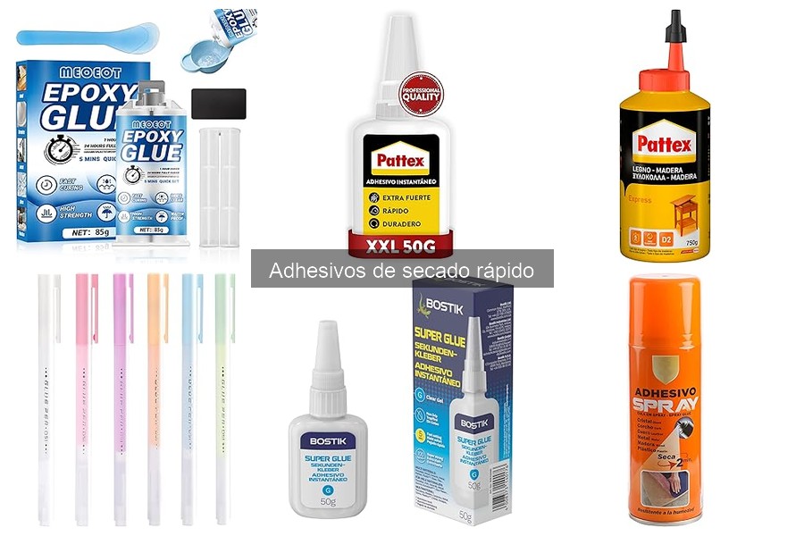 Comparativa de Adhesivos de Secado Rápido: Mejores Marcas y Precios