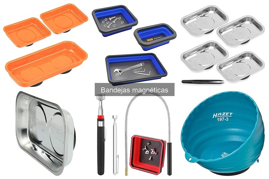 Comparativa de bandejas magnéticas para herramientas