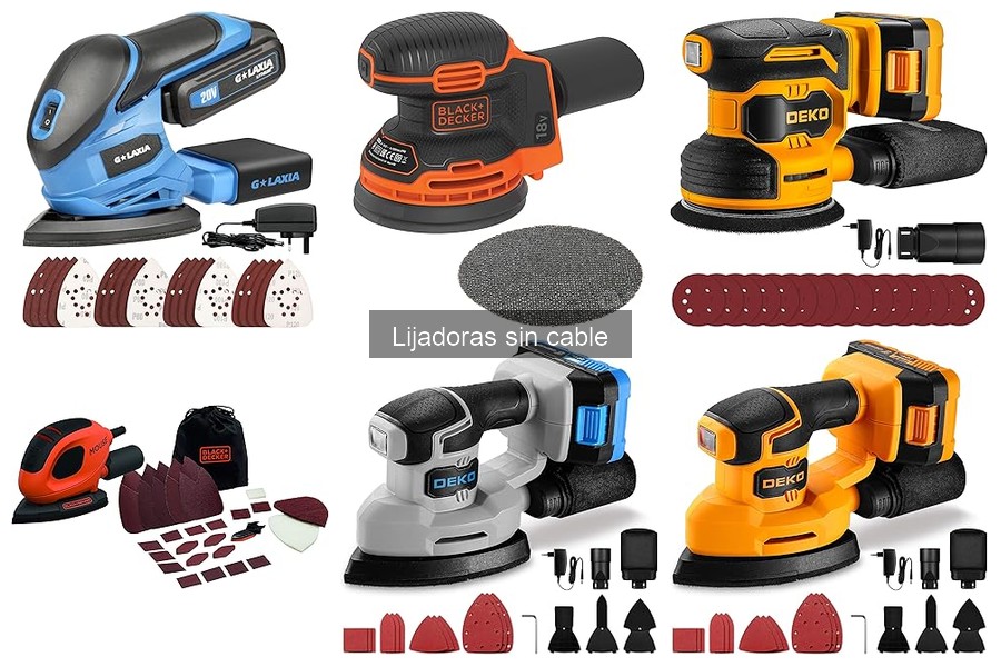 Comparativa de Lijadoras Sin Cable: DEKOPRO vs. BLACK+DECKER
