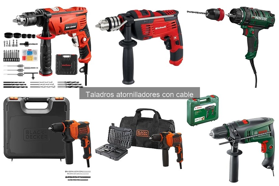 Comparativa de Taladros Atornilladores con Cable: Marcas