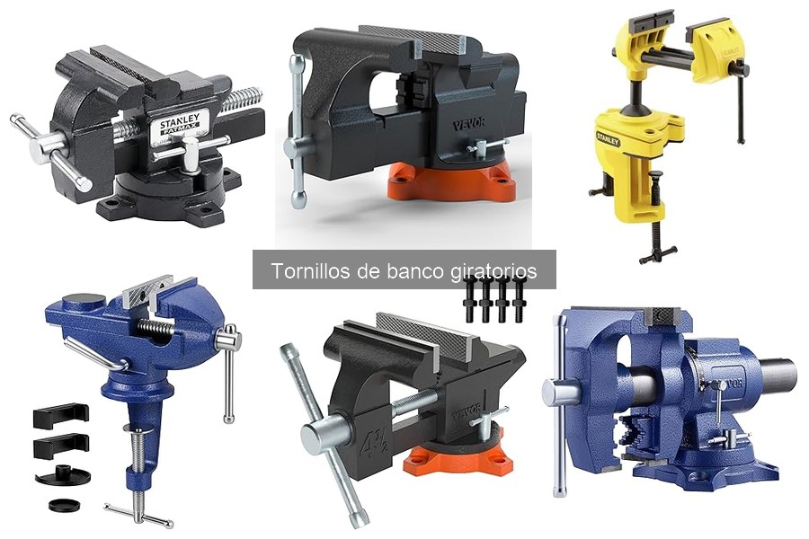 Comparativa de Tornillos de Banco Giratorios y No Giratorios