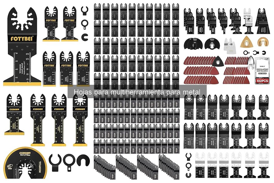 Comparativa: Hojas para metal vs. Hojas para otros materiales