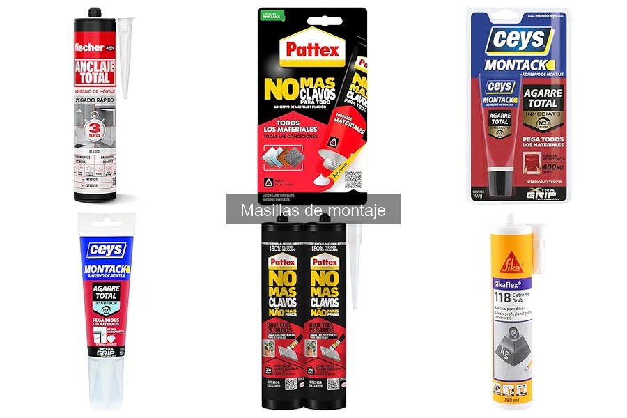 Dónde comprar masillas de montaje al mejor precio
