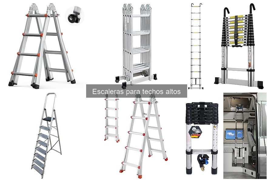Errores comunes al usar escaleras para techos altos