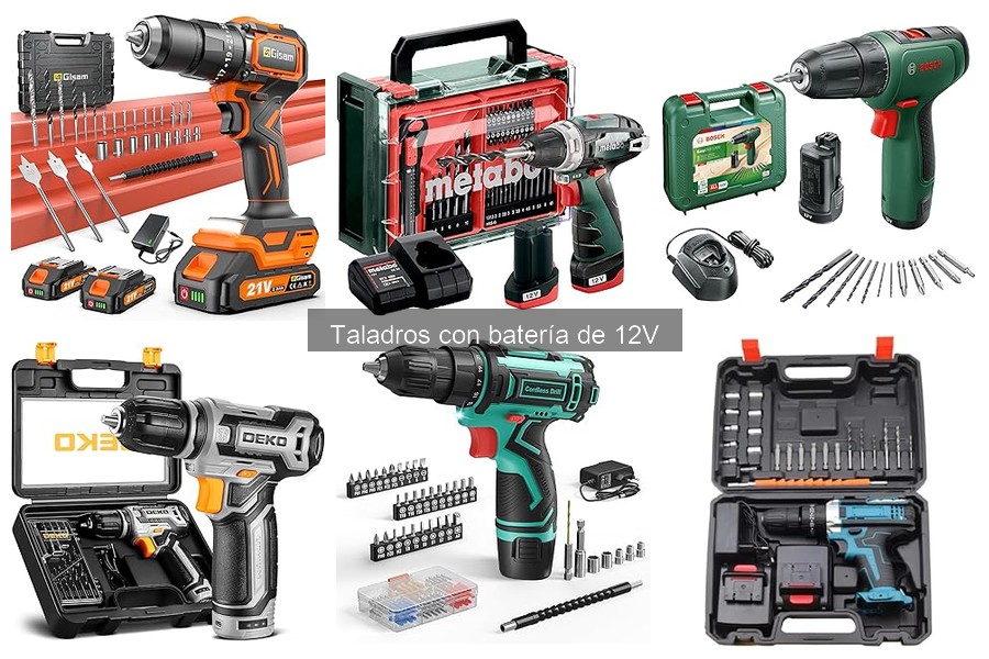 Guía de compra de taladros con batería de 12V