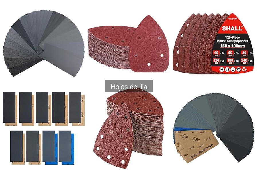 Guía de uso de hojas de lija en bricolaje ligero
