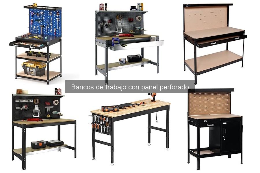 Guía para elegir un banco de trabajo con panel perforado