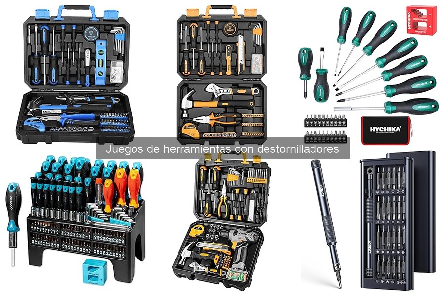 Juegos de herramientas con destornilladores para bricolaje