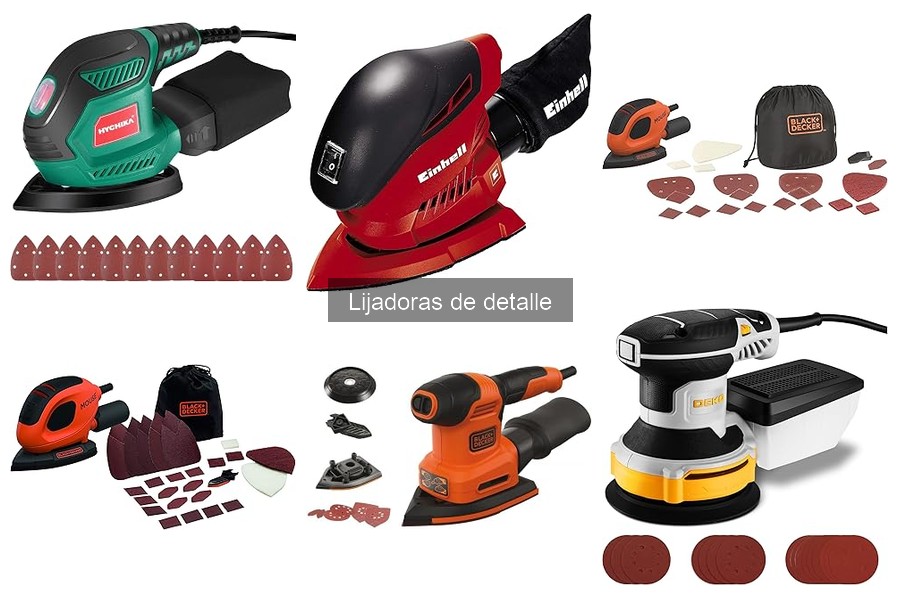 Mejores lijadoras de detalle para trabajos profesionales