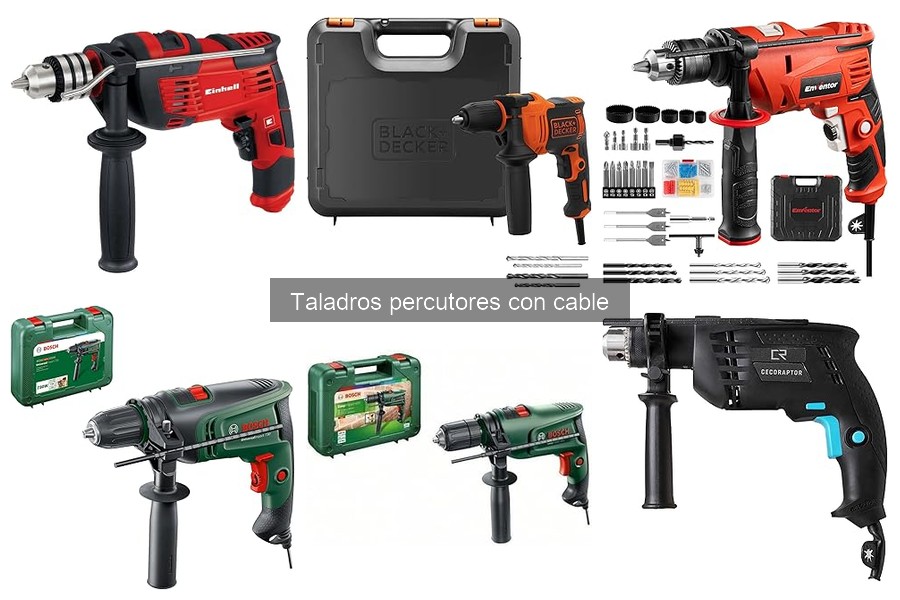 Mejores taladros percutores con cable para bricolaje en 2023