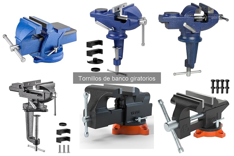 Mejores tornillos de banco giratorios para bricolaje