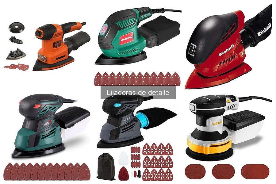 Ofertas y descuentos en lijadoras de detalle para ahorrar