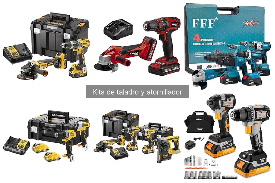 Problemas comunes al usar kits de taladro y atornillador