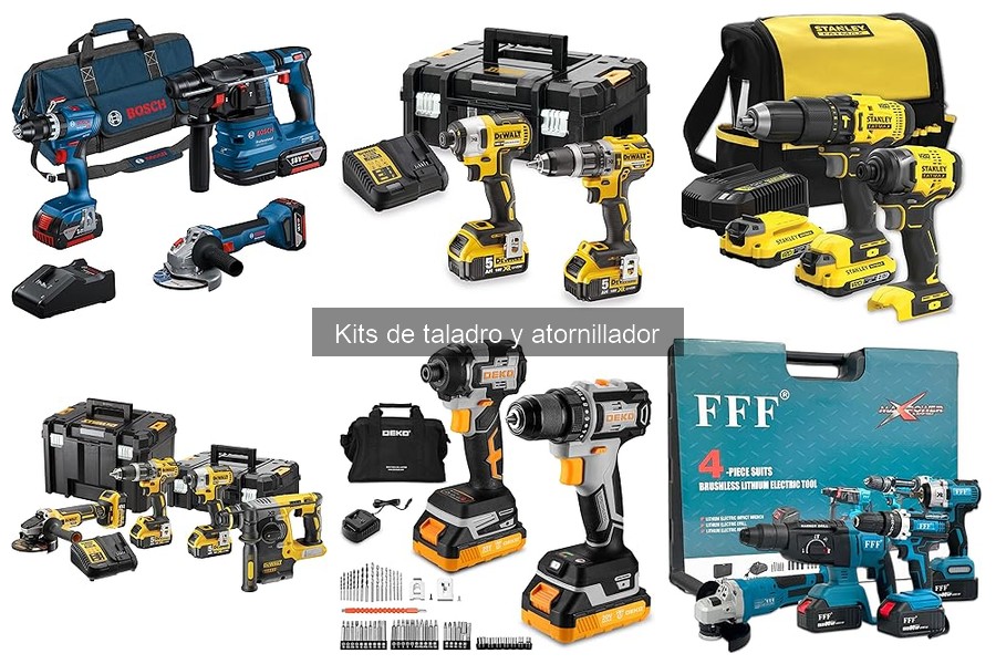 ¿Qué es un kit de taladro y atornillador? Descubre sus componentes