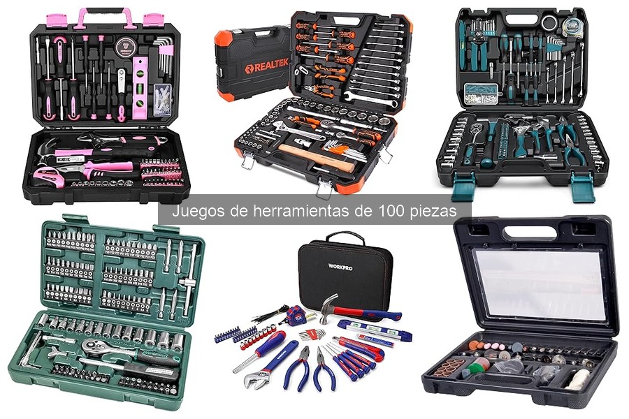 ¿Qué incluye un juego de herramientas de 100 piezas?