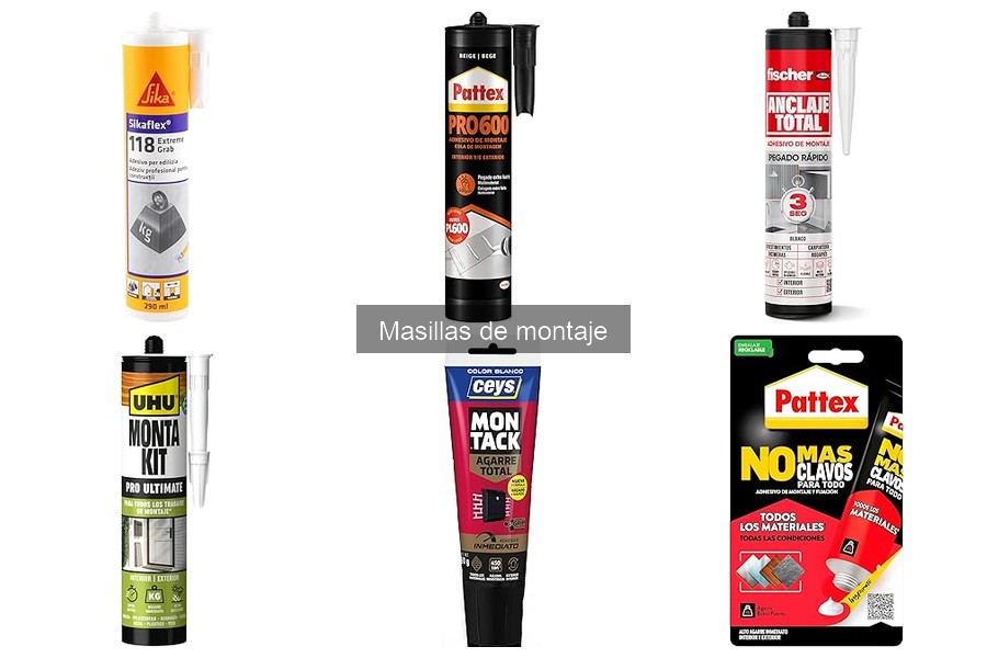 ¿Qué son las masillas de montaje? Descubre sus usos y beneficios