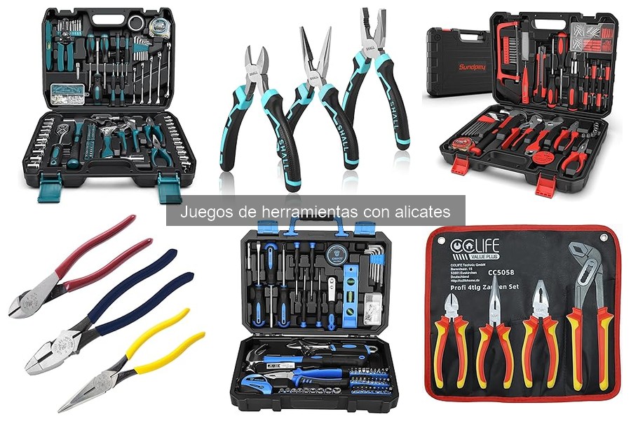 Tipos de Alicates en Juegos de Herramientas