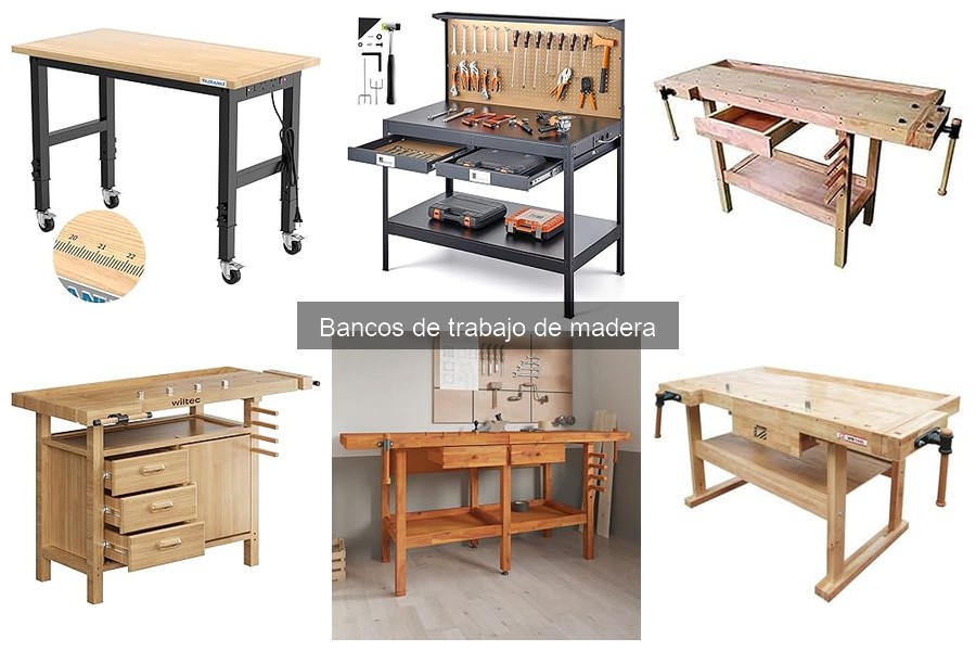 Tipos de bancos de trabajo de madera: clasificación y usos
