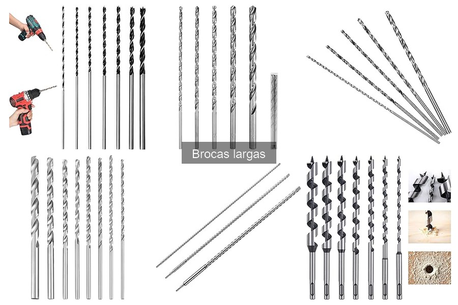 Tipos de brocas largas y sus usos en bricolaje