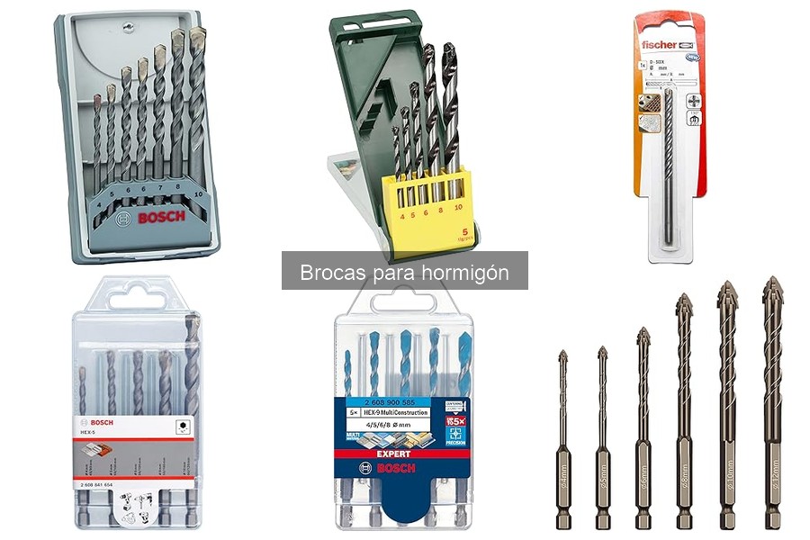 Tipos de brocas para hormigón: Guía y aplicaciones