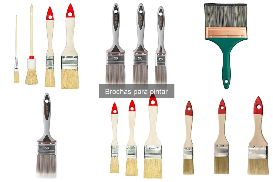 Tipos de brochas para pintar: características y usos