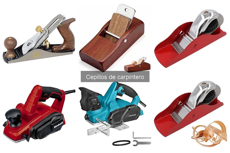 Tipos de cepillos de carpintero y sus usos