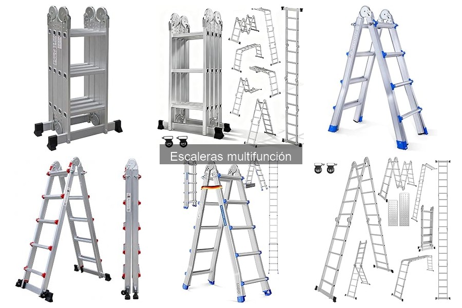 Tipos de escaleras multifunción: características y ventajas