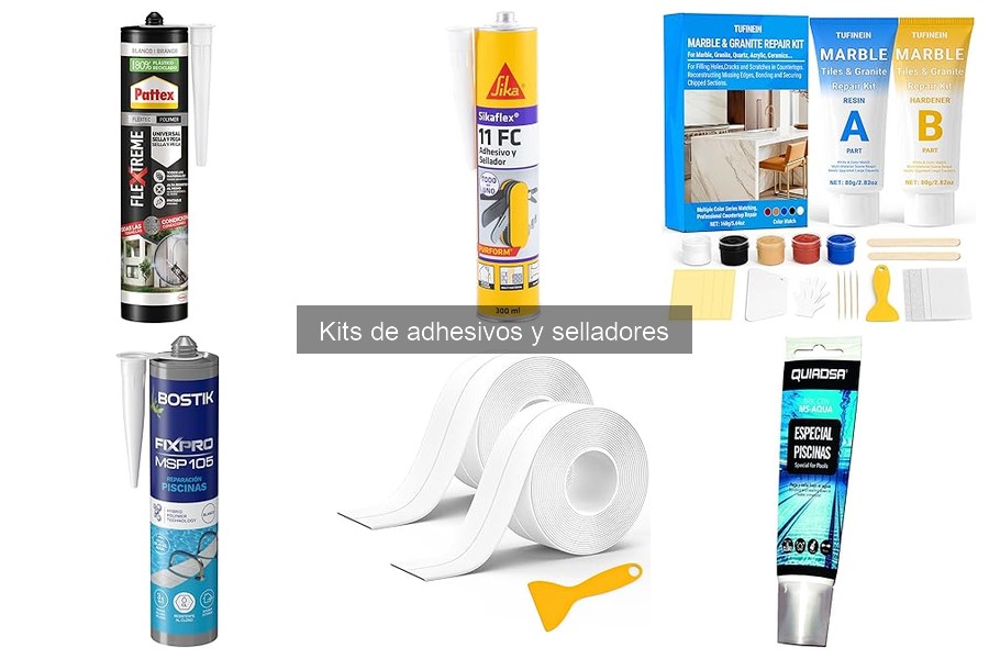 Tipos de kits de adhesivos y selladores para tus proyectos