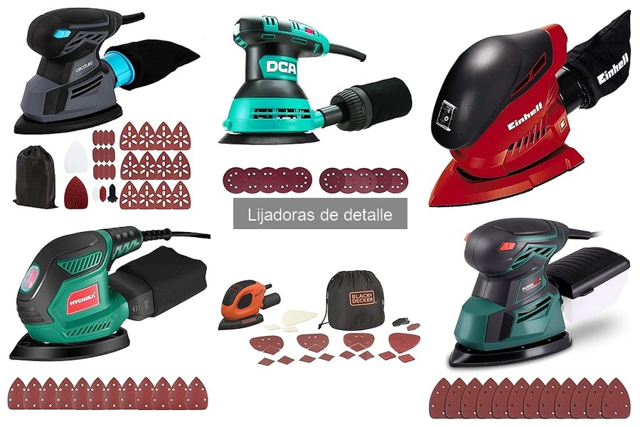 Tipos de Lijadoras de Detalle y Sus Usos Específicos