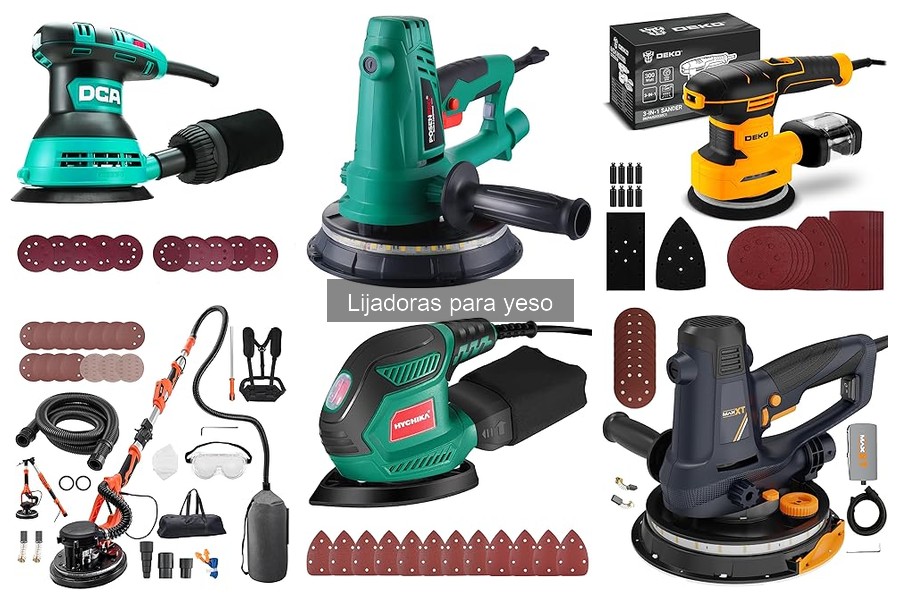 Tipos de lijadoras para yeso: manuales, eléctricas y más