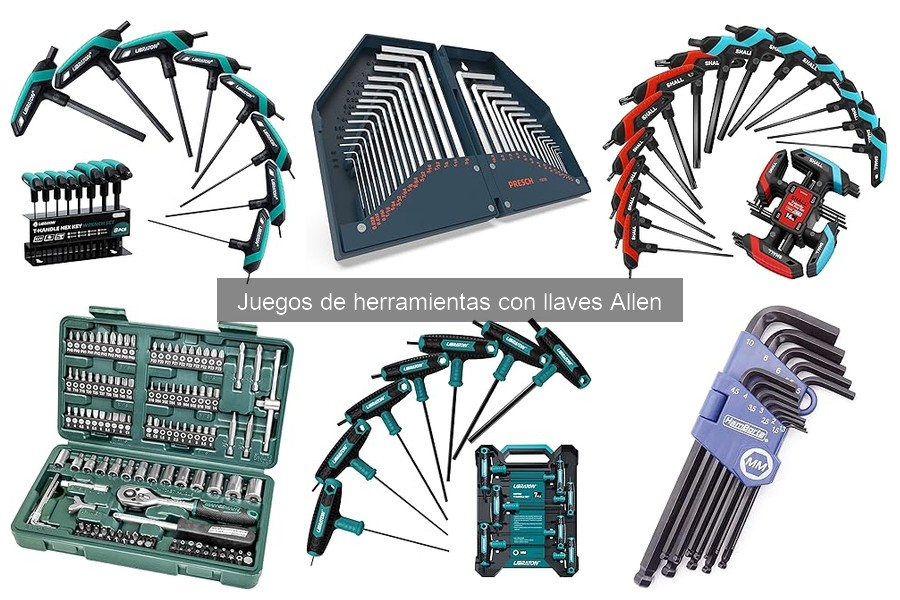 Tipos de llaves Allen y sus usos específicos
