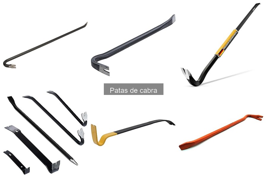 Tipos de patas de cabra y para qué se utilizan