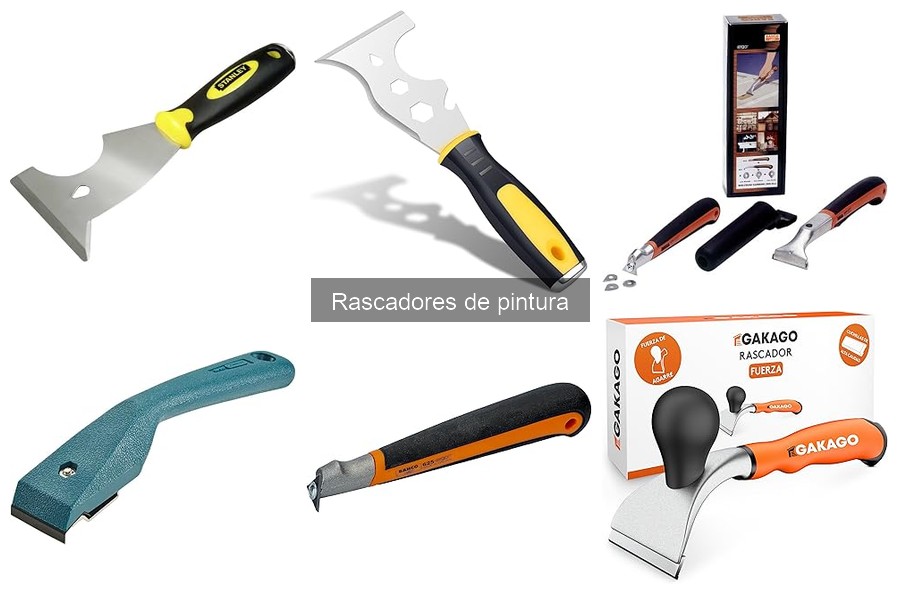 Tipos de rascadores de pintura y sus características