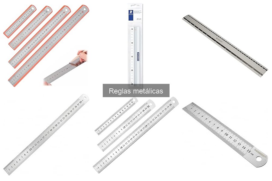Tipos de reglas metálicas y sus usos en bricolaje ligero
