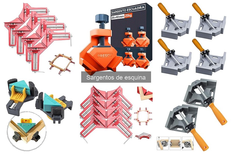 Tipos de sargentos de esquina y sus usos en bricolaje