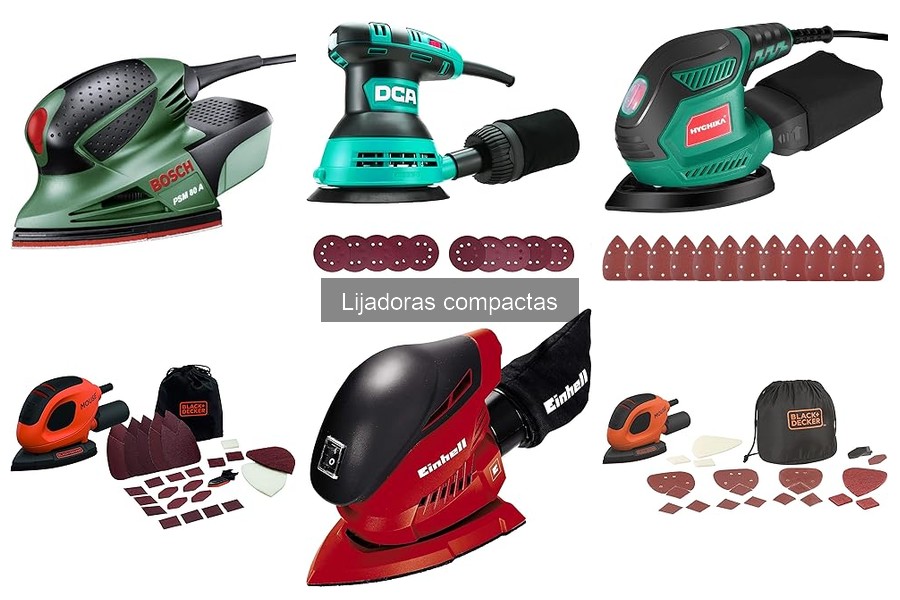 Ventajas y desventajas de las lijadoras compactas