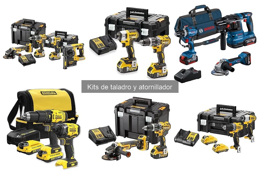 Ventajas y desventajas de los kits de taladro y atornillador